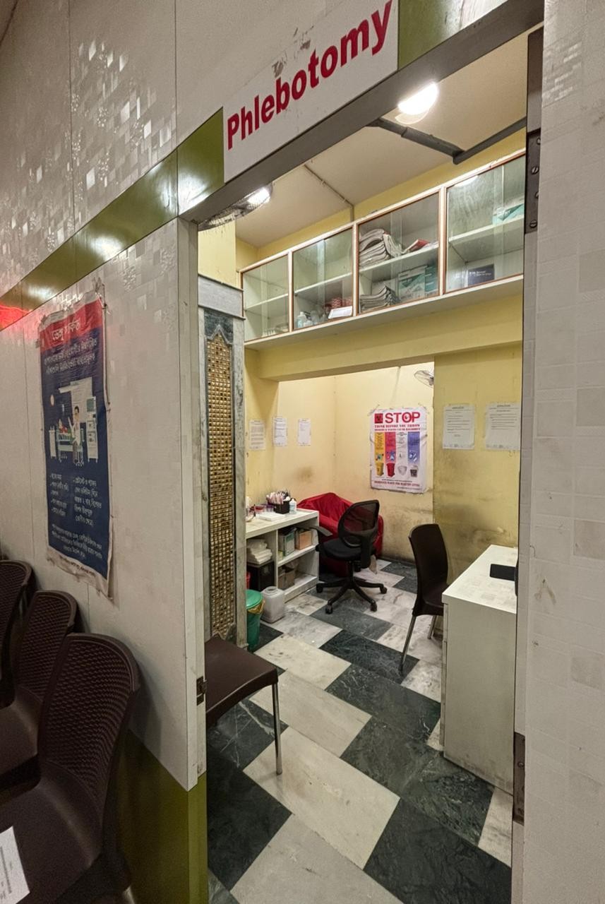 Phlebotomy room for blood collection